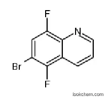 Molecular Structure of 1133115-72-6 (6-Bromo-5,8-difluoroquinoline)